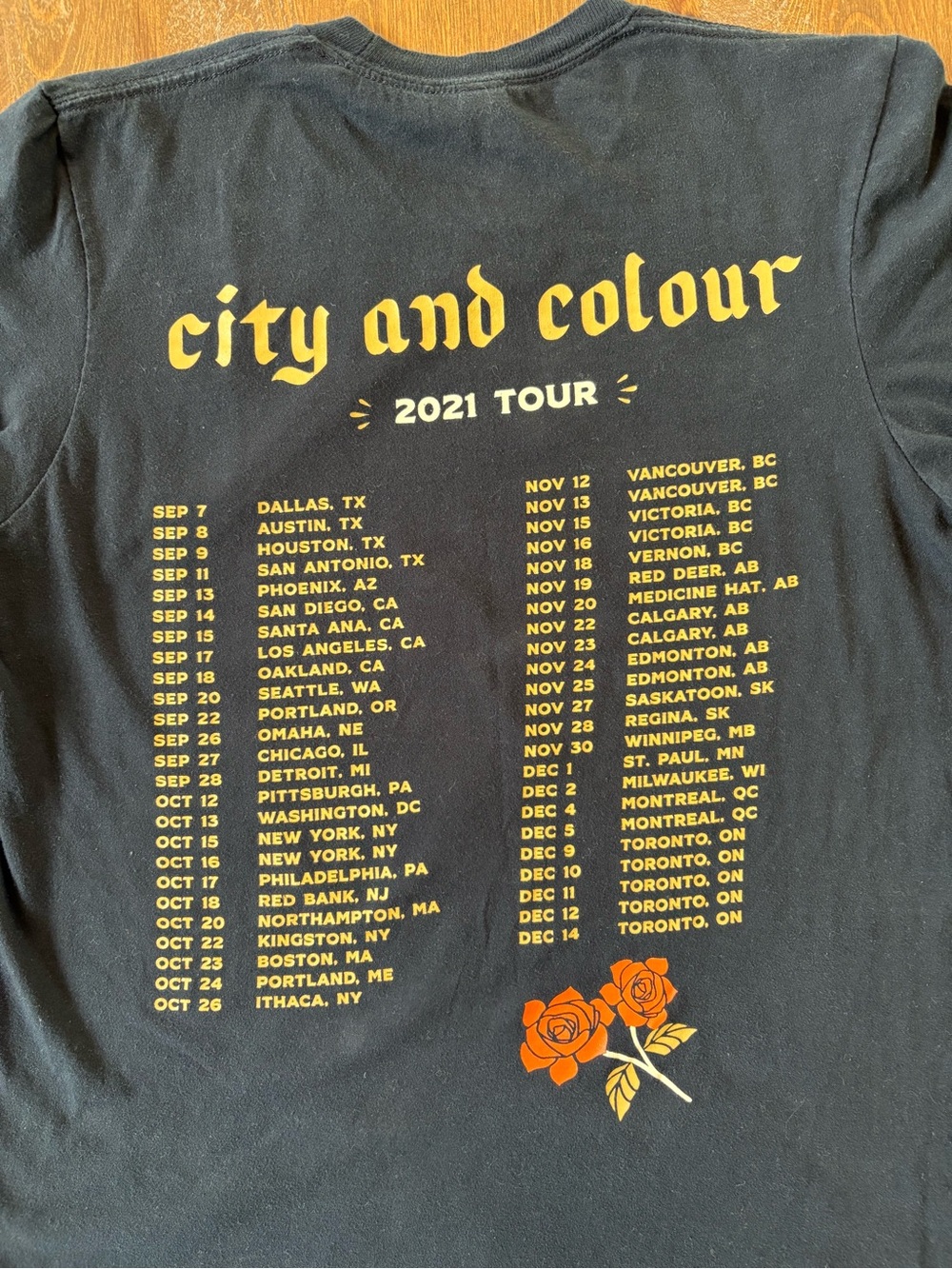 City and Colour Concert Tee Size M - Picture 7 of 7